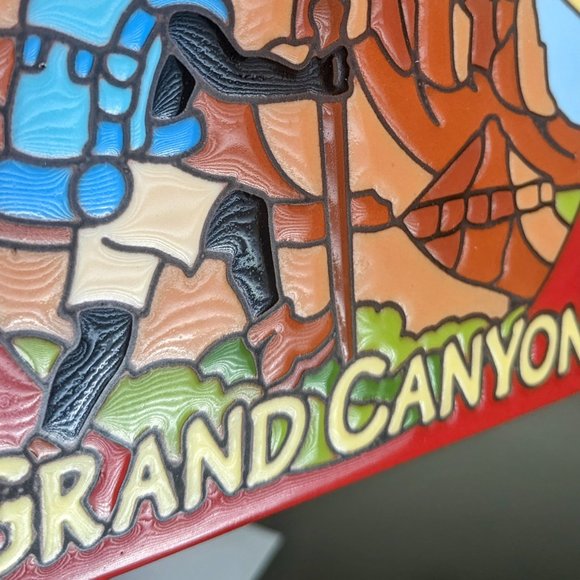 BUNDLE Earthtones Grand Canyon Kokopelli Hiker Tile Trivet Glacier National Park - Picture 8 of 12